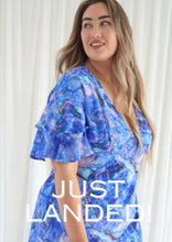 Load image into Gallery viewer, Marcy Ruffle Maxi Dress in Abalone Shell

