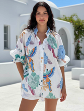 Load image into Gallery viewer, Vibrant Macaw Print Top by Kiik Luxe