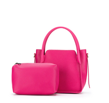 Load image into Gallery viewer, Thea 2 Piece Handbag Set in Fuchsia