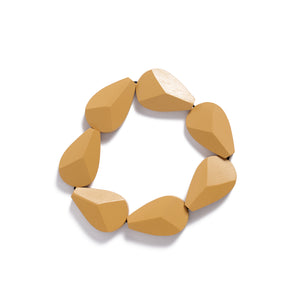 Faceted Y shape handmade bracelet with beautiful sustainable timber by Rare Rabbit