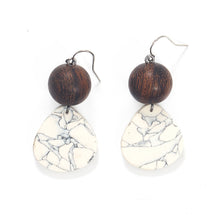 Load image into Gallery viewer, &#39;Sultans of Swing&#39;  Drop Earrings by Rare Rabbit with hypoallergenic metals.
