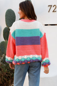 Stunning Long Sleeve Knitted Jumper in multi colours