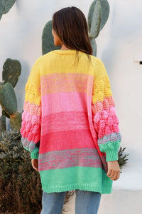'Gelato' Long Chunky Knitted Cardigan