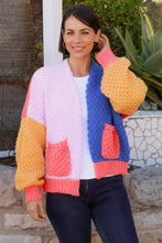 Load image into Gallery viewer, Atomic Tangerine Chunky Knitted Cardigan
