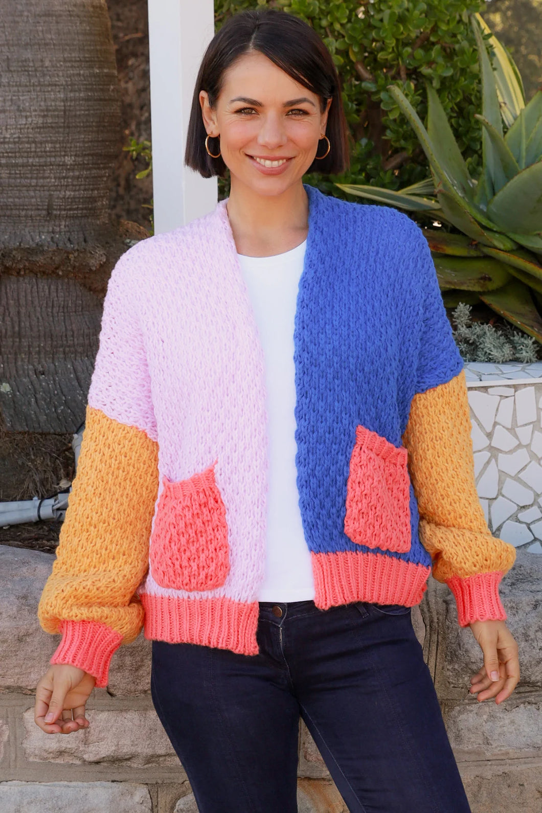 Atomic Tangerine Chunky Knitted Cardigan
