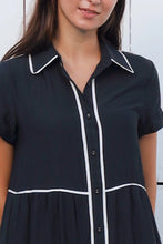 Load image into Gallery viewer, Alina Black Midi Dress
