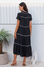 Load image into Gallery viewer, Alina Black Midi Dress
