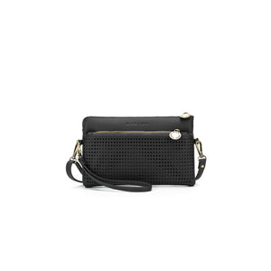Nina Clutch / Crossbody Vegan Leather Bag by Black Caviar Designs