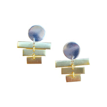 Load image into Gallery viewer, Bebe Stairway to the Moon everyday Basic Earring in Gold or Silver

