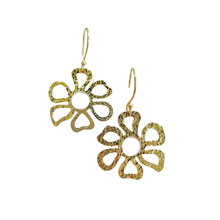 Load image into Gallery viewer, Flower Petals Earrings by Zoda in Gold or Silver

