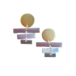 Bebe Stairway to the Moon everyday Basic Earring in Gold or Silver