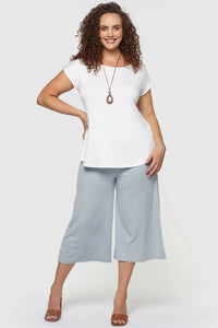 Pia Bamboo Tee White