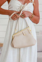Load image into Gallery viewer, Asymmetrical dressy clutch in Nude
