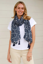 Load image into Gallery viewer, Blue Hues and Boho Style - Scarves
