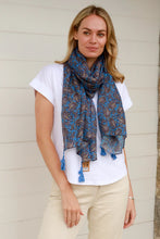 Load image into Gallery viewer, Blue Hues and Boho Style - Scarves
