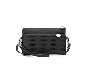 Nina Clutch / Crossbody Vegan Leather Bag by Black Caviar Designs