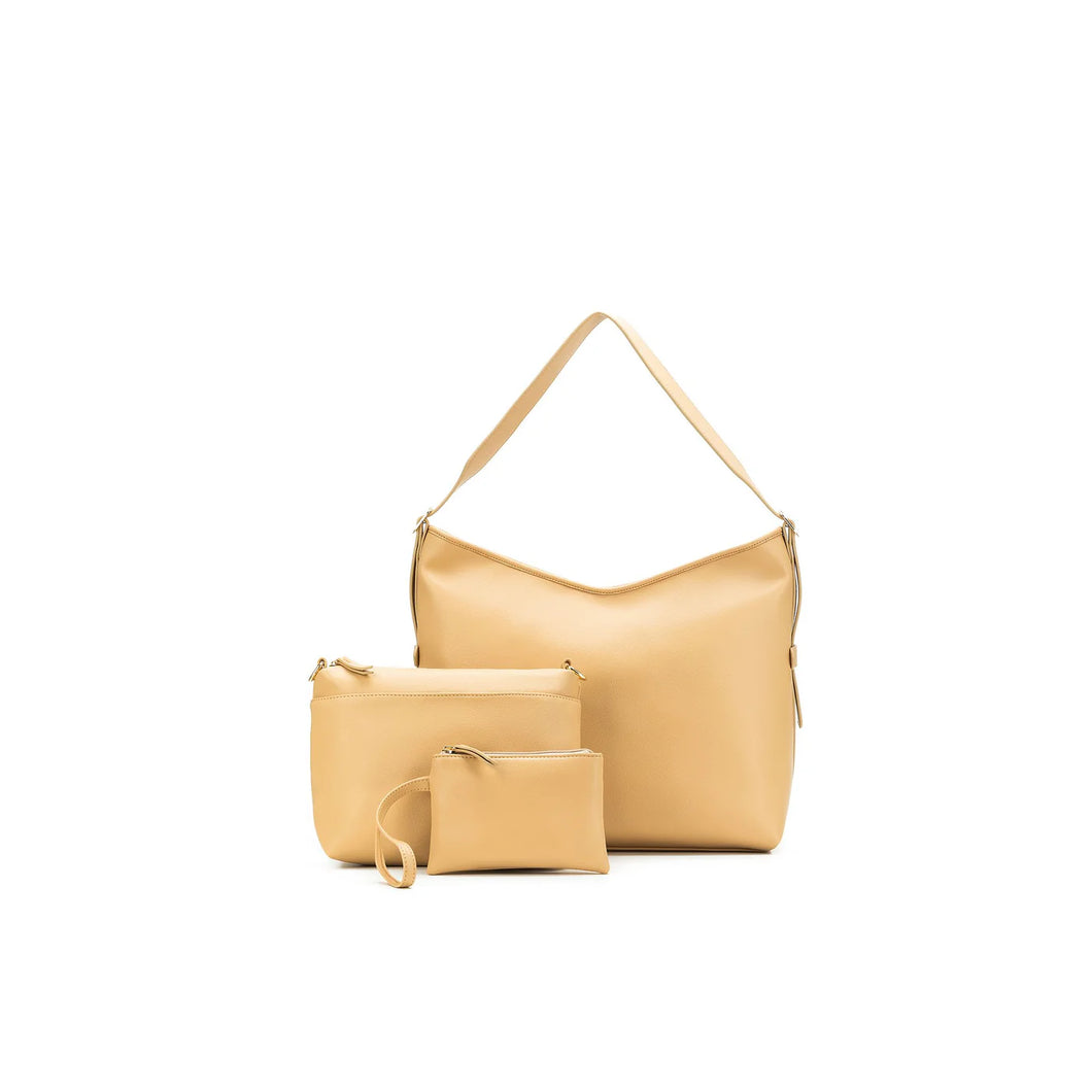 Madeleine Large 3 Piece Floppy Hobo Bag
