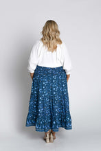 Load image into Gallery viewer, Asti Navy Boho Maxi Skirt
