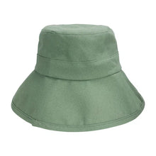 Load image into Gallery viewer, Sage Green Wide Brimmed Garden Sun Hat by Annabel Trends
