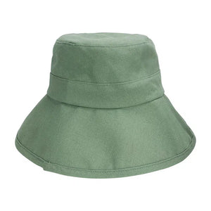 Sage Green Wide Brimmed Garden Sun Hat by Annabel Trends
