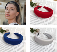 Load image into Gallery viewer, Padded Headband in Red or Blue or White by Kiik Luxe
