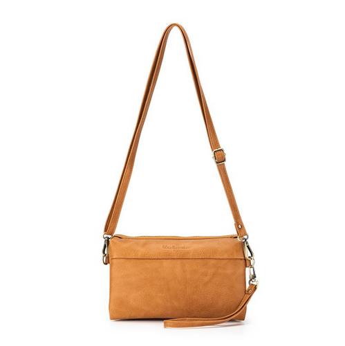 Black Caviar 'Stella' Crossbody Bag In Tan