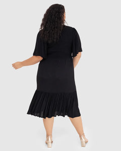 Cleo Midi Dani Marie Black Dress