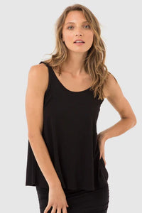 Relaxed Bamboo Singlet Black