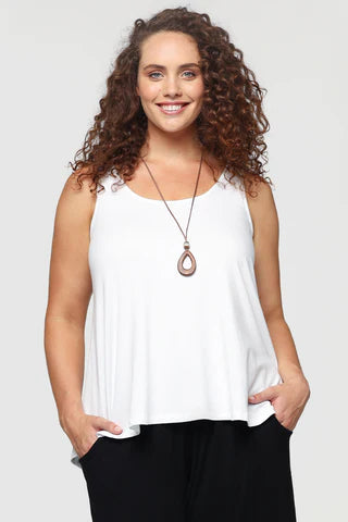 Relaxed Bamboo Singlet White
