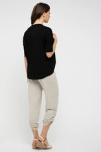 Load image into Gallery viewer, Bamboo Drape Cardi in Black
