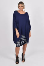 Load image into Gallery viewer, Short Sleeve Navy Essential Top By PQ Collection
