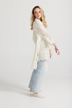 Load image into Gallery viewer, Gwendolyn long lace shirt cream by Miss Rose Sister Violet
