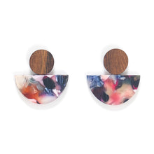 Load image into Gallery viewer, Happy Buoy Resin Disc Stud Earrings By Rare Rabbit

