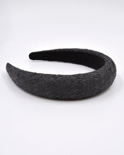 Load image into Gallery viewer, Rattan Padded Headbands in Black By Kiik Luxe
