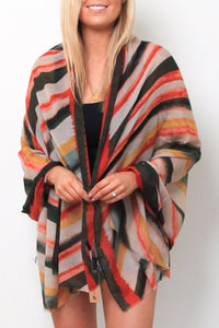 Lightweight stripe summer scarf