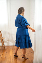 Load image into Gallery viewer, Scarlett Tiered Midi Dress In Cobalt By Dani Marie
