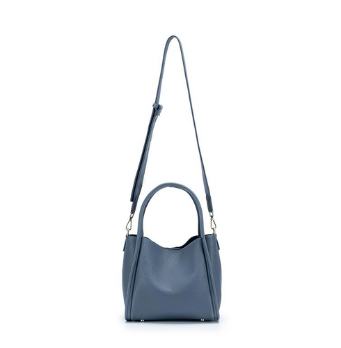 Black Caviar Trixie Gunmetal Blue Ladies 2 Piece Handbag Set