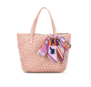 Clara Single Tote Bag in Pink by Black Caviar Designs