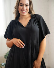 Load image into Gallery viewer, Jamie Play Dress with Short Sleeves in Classic Black
