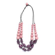 Load image into Gallery viewer, Tidal Statement Necklace In Aubergine By Rare Rabbit
