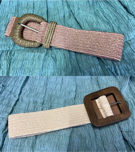 A Stretchy and Versatile Belt in Blush or Cream