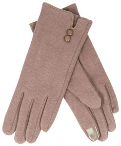 Women's Winter Gloves With Tech Tip In Putty